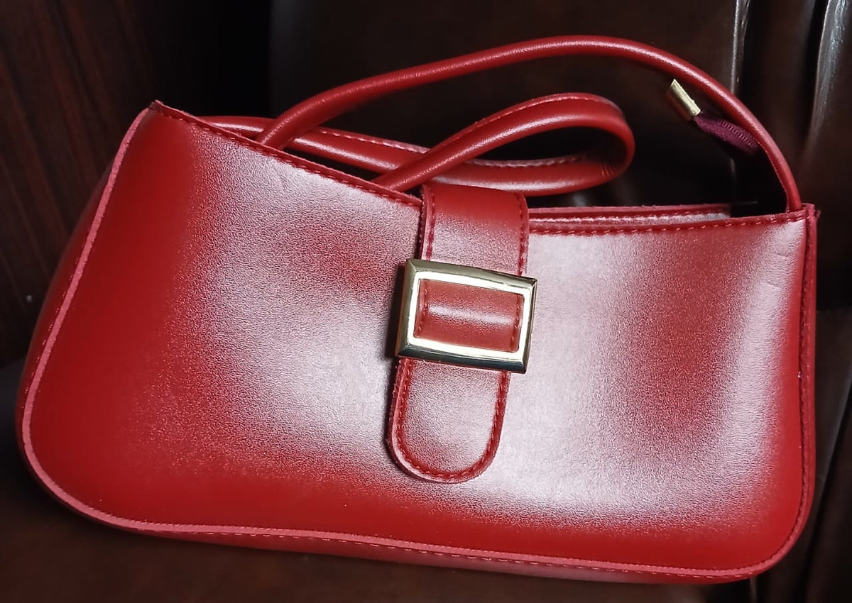Vibrant Red Shoulder Bag