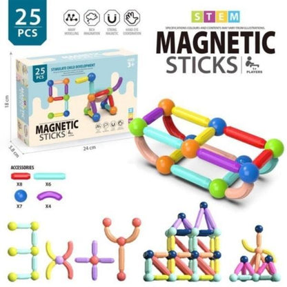 Magnetic Sticks Toy for Kids Safe Building Play